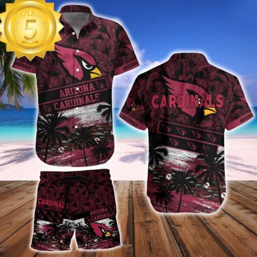 Arizona Cardinals Team NFL Hawaiian Shirt And Beach Short - available at - sportfansshop.com