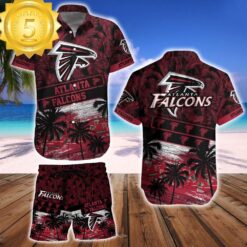 Atlanta Falcons Team NFL Hawaiian Shirt And Beach Short - available at - sportfansshop.com