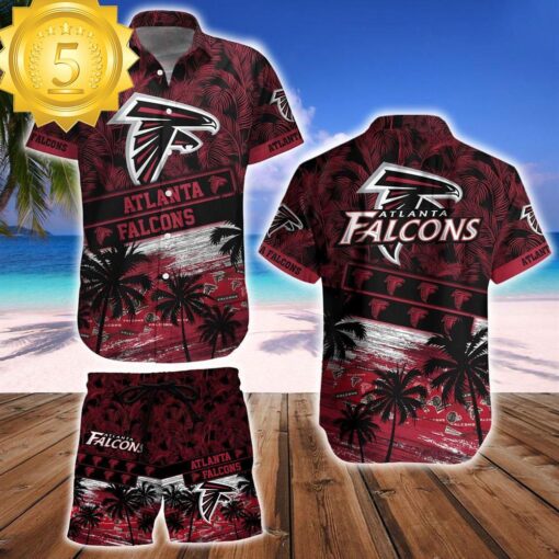 Atlanta Falcons Team NFL Hawaiian Shirt And Beach Short - available at - sportfansshop.com