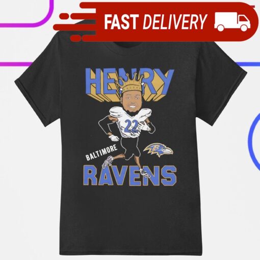 Baltimore Ravens Derrick Henry cartoon shirt - available at - sportfansshop.com