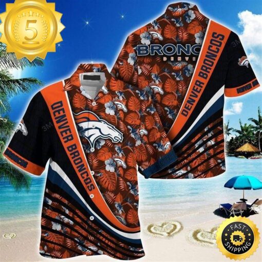 Broncos Beachwear Summer For Men Nfl Sport Hawaiian Shirt - available at - sportfansshop.com