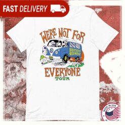 Brothers Osborne We’re Not For Everyone Tour Skeleton Bus T-shirts - available at - sportfansshop.com