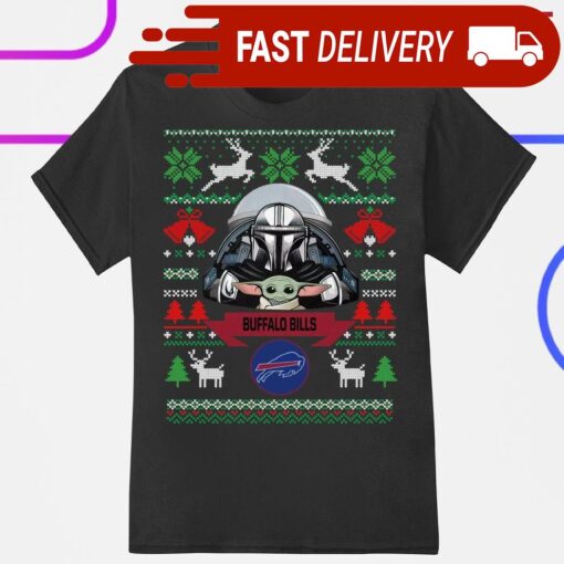 Buffalo Bills Darth Vader Baby Yoda Star Wars NFL Football Christmas shirt - available at - sportfansshop.com