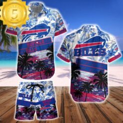 Buffalo Bills NFL Summer Hawaiian Shirt And Beach Short - available at - sportfansshop.com