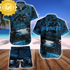 Carolina Panthers Team NFL Hawaiian Shirt And Beach Short - available at - sportfansshop.com