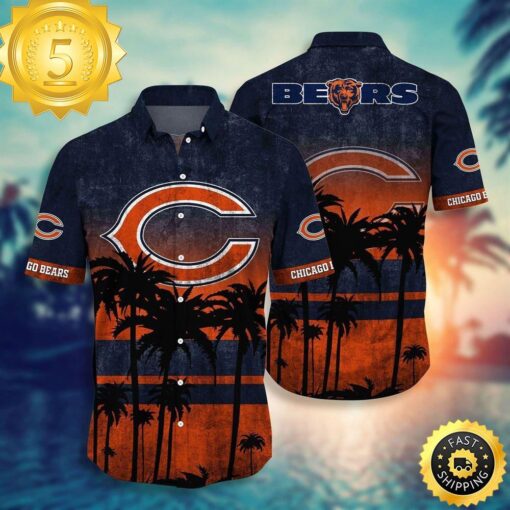 Chicago Bears Beachwear For Men Nfl Sport Hawaiian Shirt - available at - sportfansshop.com