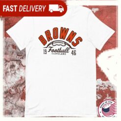 Cleveland Browns Football 1946 Starter Half Ball Logo T-Shirts - available at - sportfansshop.com