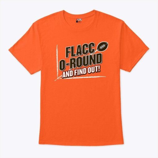 Cleveland Browns Joe Flacco Round And Find Out T Shirt - available at - sportfansshop.com