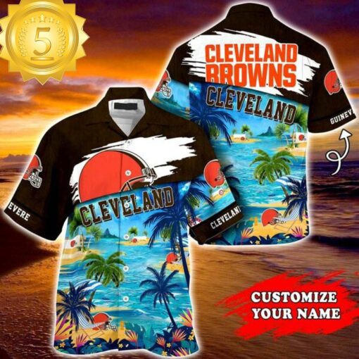 Cleveland Browns NFL Personalized Hawaiian Shirt - available at - sportfansshop.com