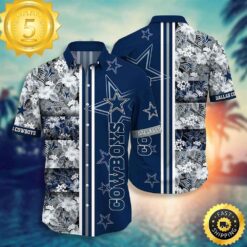 Dallas Cowboys NFL Graphic Tropical Pattern , 3D Printed Beach Shirt Summer Best Gift For Fans Hawaiian Shirt - available at - sportfansshop.com