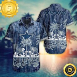 Dallas Cowboys NFL Hawaii Graphic Tropical Pattern Style Summer Hawaiian Shirt - available at - sportfansshop.com