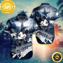 Dallas Cowboys NFL Mickey Graphic 3D Printed Best Gift For Fans Hawaiian Shirt - available at - sportfansshop.com