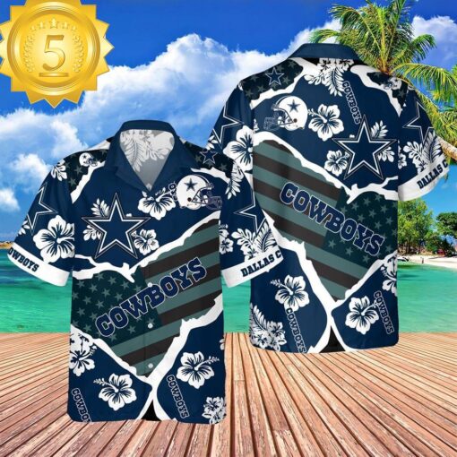 Dallas Cowboys NFL New Summer Floral Hawaiian Shirt NFL Aloha Shirt For Fans - available at - sportfansshop.com