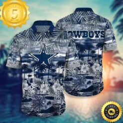 Dallas Cowboys NFL Style Tropical Pattern Graphic Hot Trending Summer For Awesome Fans Hawaiian Shirt - available at - sportfansshop.com