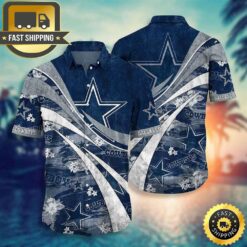 Dallas Cowboys NFL Summer Floral Pattern Graphic For Football NFL Enthusiast Hawaiian Shirt - available at - sportfansshop.com