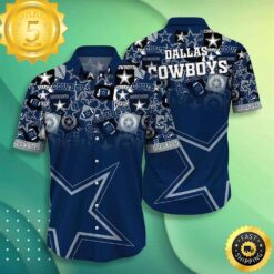 Dallas Cowboys NFL Trends Summer Short Sleeve Button Down Shirt For Sports Fans Hawaiian Shirt - available at - sportfansshop.com