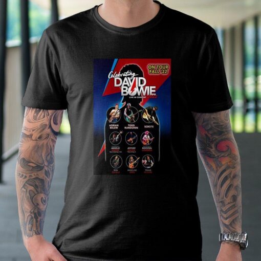 David Bowie New York City OnTour Fall 2022 Unisex Black T-shirt - available at - sportfansshop.com