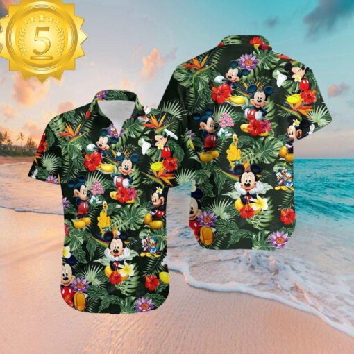 Disney Mickey Mouse Tropical Hawaiian Shirt - available at - sportfansshop.com