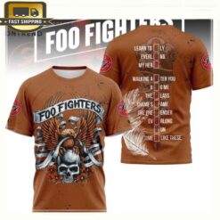 Foo Fighters Rock Band 2024 3D T-Shirt - available at - sportfansshop.com