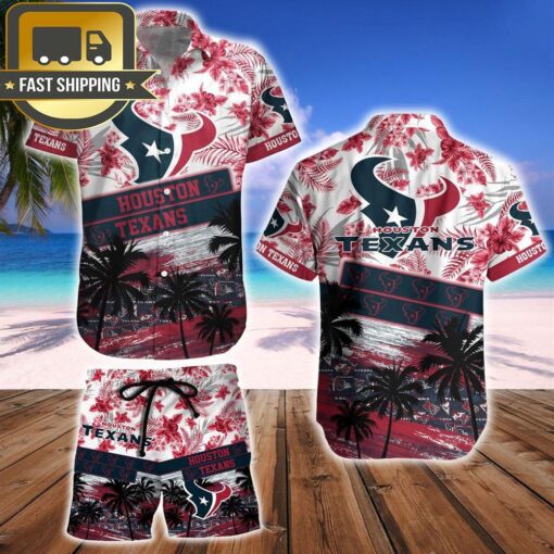 Houston Texans NFL Summer Hawaiian Shirt And Beach Short - available at - sportfansshop.com