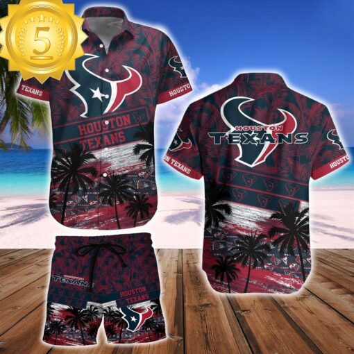 Houston Texans Team NFL Hawaiian Shirt And Beach Short - available at - sportfansshop.com