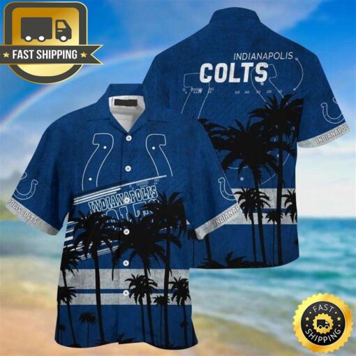 Indianapolis Colts Beachwear For Men Nfl Sport Hawaiian Shirt - available at - sportfansshop.com