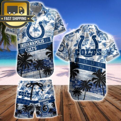 Indianapolis Colts NFL Summer Hawaiian Shirt And Beach Short - available at - sportfansshop.com