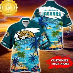 Jacksonville Jaguars NFL Personalized Hawaiian Shirt - available at - sportfansshop.com