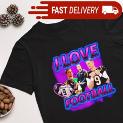 Joe Burrow i love football shirt - available at - sportfansshop.com