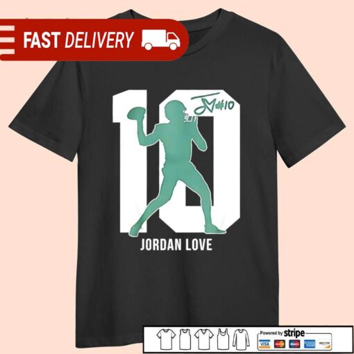 Jordan Love Green Bay Packers quarterback number 10 signature shirt - available at - sportfansshop.com