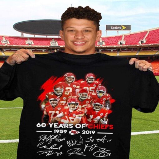 Kansas City Chiefs 60 years of Chiefs Vintage Nfl Football T-shirt - available at - sportfansshop.com