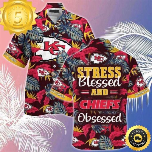 Kansas City Chiefs Beachwear For Men Nfl Sport Hawaiian Shirt - available at - sportfansshop.com