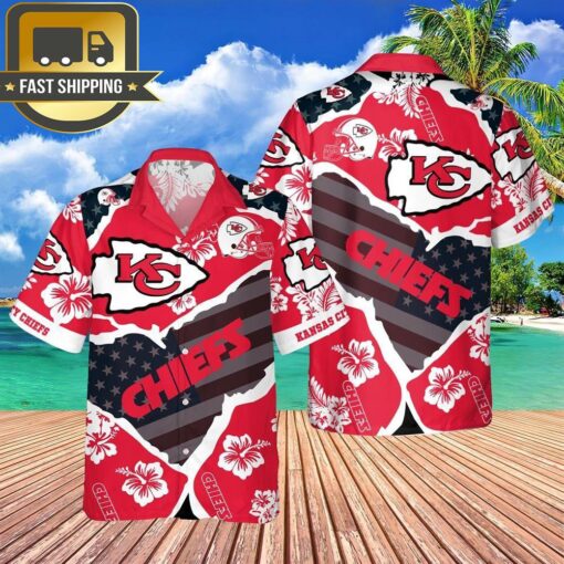 Kansas City Chiefs NFL New Summer Floral Hawaiian Shirt NFL Aloha Shirt For Fans - available at - sportfansshop.com