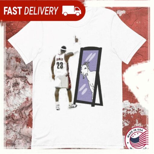 Lebron James Goat Mirror T-Shirts - available at - sportfansshop.com