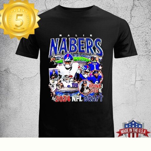 Malik Nabers New York Giants 2024 Nfl Draft Unisex T-Shirt - available at - sportfansshop.com