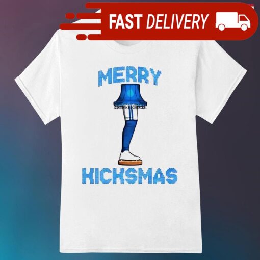 Merry Kicksmas Detroit Lions Christmas shirt - available at - sportfansshop.com