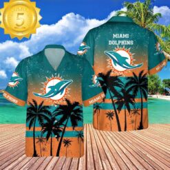 Miami Dolphins NFL Vintage Floral New Summer Hawaiian Shirt - available at - sportfansshop.com