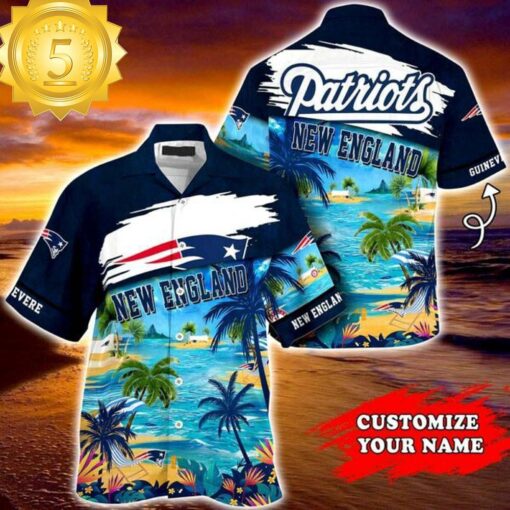 New England Patriots NFL Personalized Hawaiian Shirt - available at - sportfansshop.com