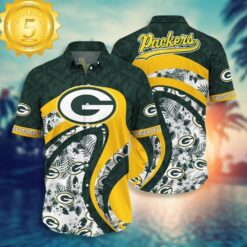 New Summer Green Bay Packers NFL Hawaiian Shirt And Short Graphic Floral Tropical Pattern For Fans - available at - sportfansshop.com