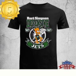 New York Jets Nfl Bart Simpson Defensive Dude 2024 Unisex T-Shirt - available at - sportfansshop.com