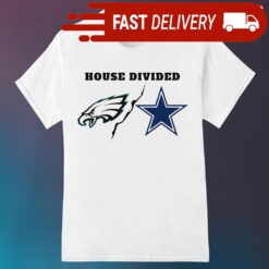 NFL House Divided Philadelphia Eagles and Dallas Cowboys logo shirt - available at - sportfansshop.com