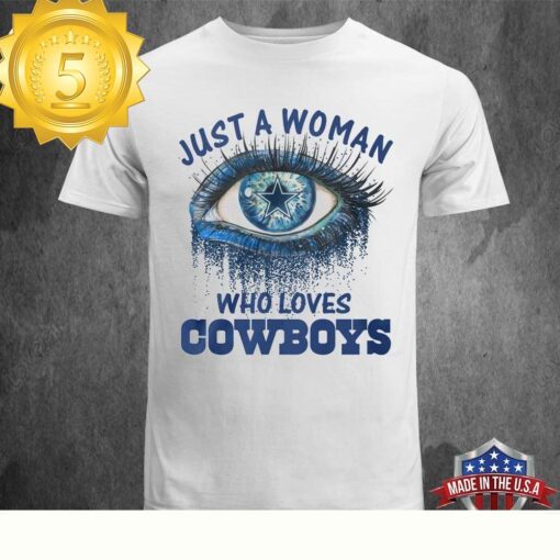 NFL Just A Woman Who Loves Dallas Cowboys Unisex T-shirt - available at - sportfansshop.com