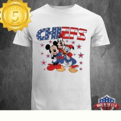 NFL Kansas City Chiefs Independence Day Proud of 4 July Mickey Friends Unisex T-Shirt - available at - sportfansshop.com