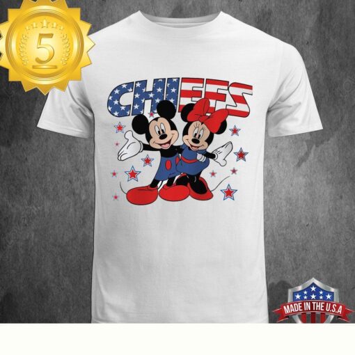 NFL Kansas City Chiefs Independence Day Proud of 4 July Mickey Love Unisex T-Shirt - available at - sportfansshop.com