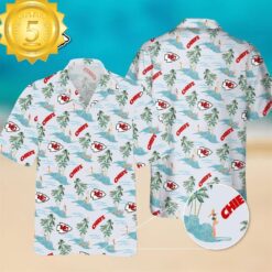 NFL Kansas City Chiefs Sea Beach Hawaiian Shirt - available at - sportfansshop.com