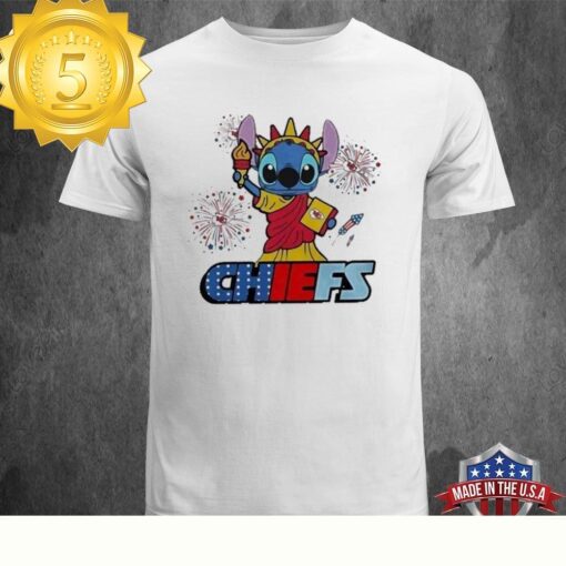 NFL Kansas City Chiefs Stitch Independence 4th Of July 2024 T-shirt - available at - sportfansshop.com