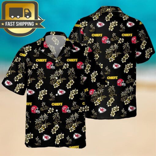 NFL Kansas City Chiefs Tropical Hawaiian Shirt - available at - sportfansshop.com