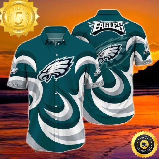 NFL Philadelphia Eagles Hawaiian Shirt Football Gift For Dad - available at - sportfansshop.com