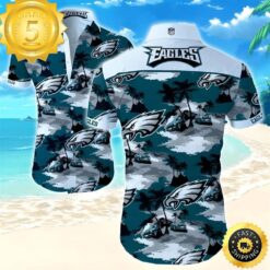 NFL Philadelphia Eagles Hawaiian Shirt Island Pattern All Over Print - available at - sportfansshop.com