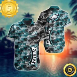 NFL Philadelphia Eagles Hawaiian Shirt Vintage Coconut Tree - available at - sportfansshop.com